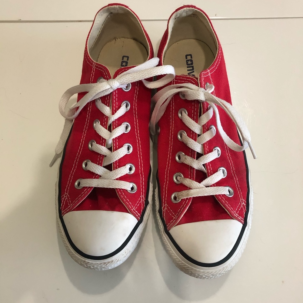 Red Converse All Star Sneakers. Like New!